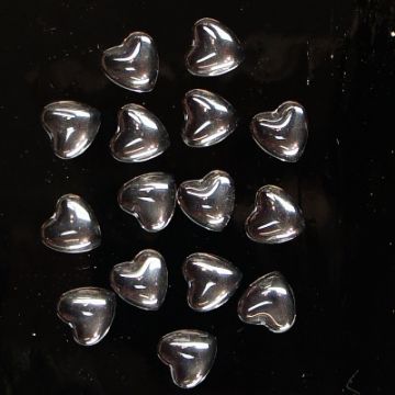 Cabochon 12mm Heart: Set of 15