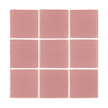 38mm Unicolor: 166 Rose (16 tiles)