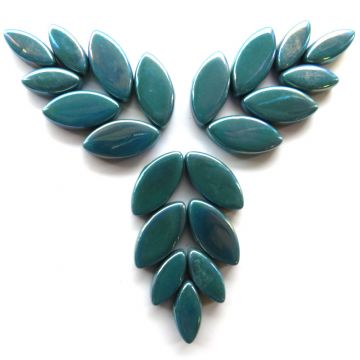 Petals Iridised Deep Teal  016P