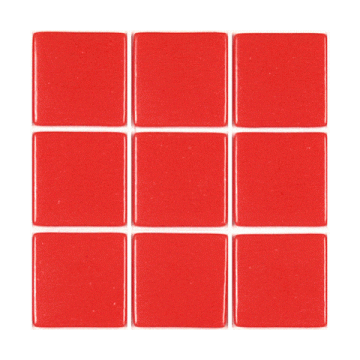 38mm Unicolor: 176 Ruby (16 tiles)