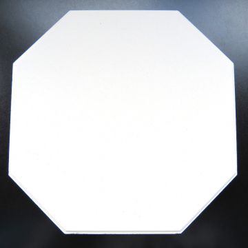 10cm Hexagon: Super Blanc