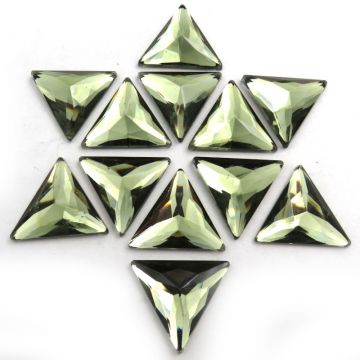 22mm Crystal Triangle: Olive