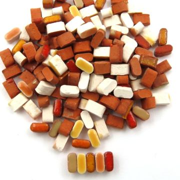 Micro Oval: Orange Mix (500pcs)