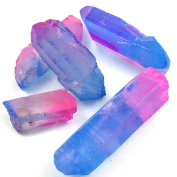 2 tone Geode: Blue/Fuchsia