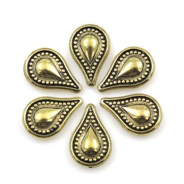 Small Teardrops: Gold: Set of 6