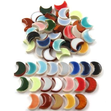 8mm Mini Moon: Multicolore Mix