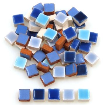 5mm Micro Square Mix: Bleu (500 tiles)