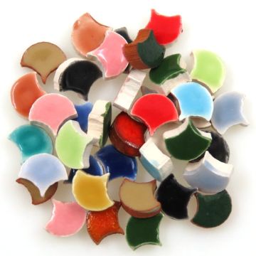 8mm Mini Scales: Multicolore Mix (+/-36 pcs)
