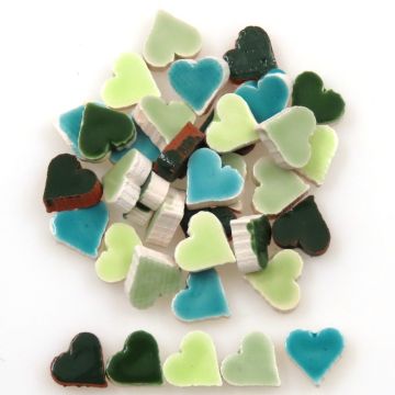 8mm Mini Hearts: Vert Mix