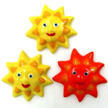 Sun Face  (1 piece, colours vary)