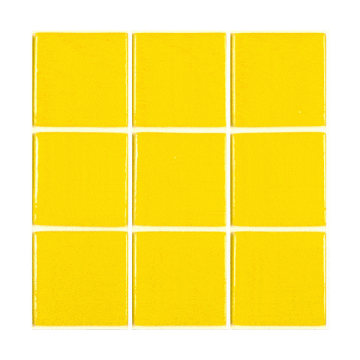 38mm Unicolor: 302 Lemon (16 tiles)