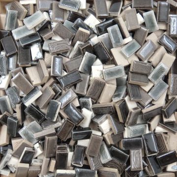 Iridised Ceramic Rectangles: Cast Iron (25g)