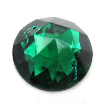 25mm Simulated Gem: Emerald