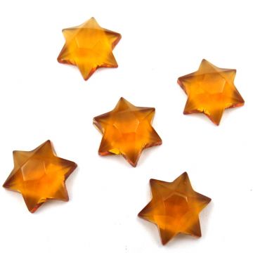Star of David: Amber Crystal (5 pieces)