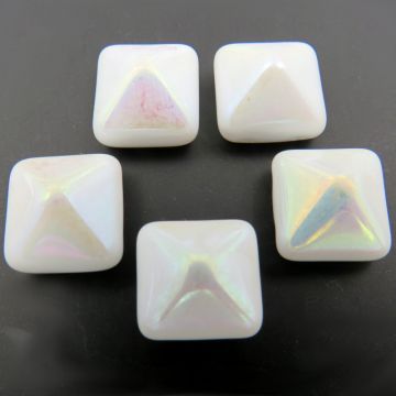 Crystal Pyramid: White Iridised