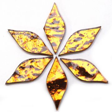 Small Petals: AR30 Copper Wavy: 6 tiles