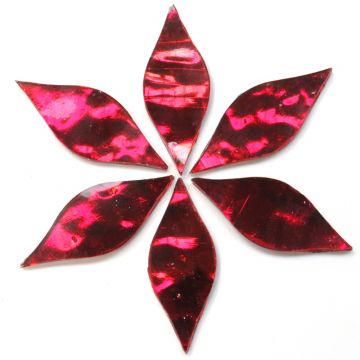 Small Petals: AR12 Wine Wavy: 6 tiles