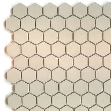 Blanc: 25mm Hexagon
