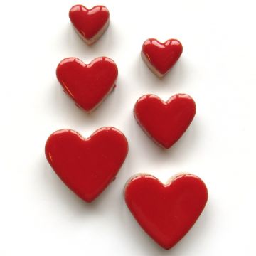 Hearts: Poppy Red  H401: 50g