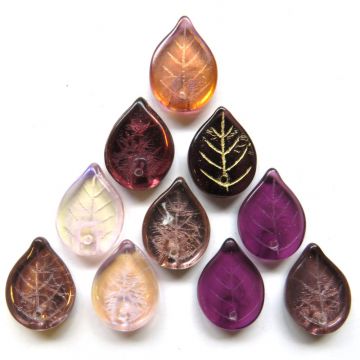 Leaf Mix 18mm: Clematis  (+/-18pcs)