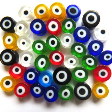 Fused Millefiori: Eyes 7-13mm