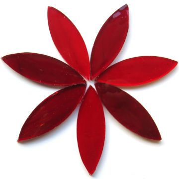Large Petals: MT07 Clear Crimson: 7 pieces