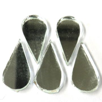 Mirror Drops: 20x10mm (50 pieces)