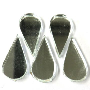 Mirror Drops: 28x12mm (50 pieces)