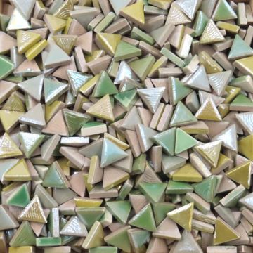 Iridised Ceramic Triangles: Lemon Lime (25g)