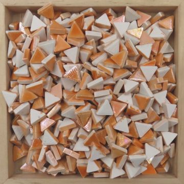 Iridised Ceramic Triangles: M17 Pearl Orange