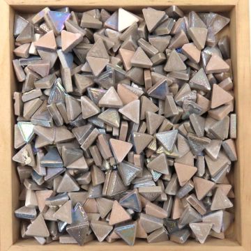 Iridised Ceramic Triangles: M1 Pearl Grey