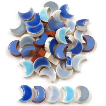 8mm Mini Moon: Bleu Mix (500pcs)