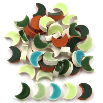 8mm Mini Moon: Vert Mix (500pcs)
