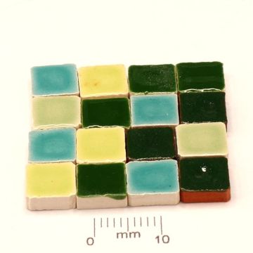8mm Mini Square Mix: Vert: +/-35pcs