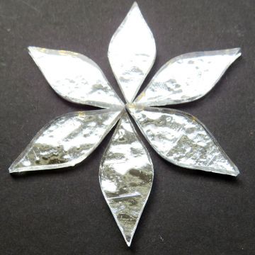 Small Petals: AR08 Silver Wavy: 6 tiles