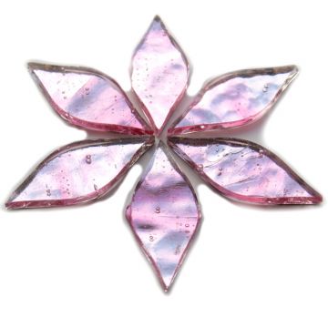 Small Petals: AR32 Pink Ice Wavy: 6 tiles