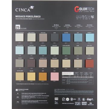 Cinca: Mosaicos Porcelanicos Sample Card