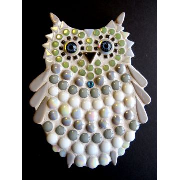 Owlet: 15cm White/Grey