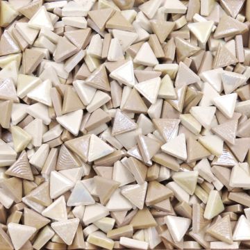 Iridised Ceramic Triangles: Snowfall 
