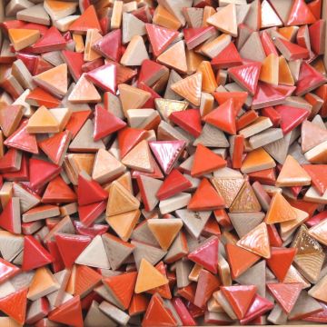 Iridised Ceramic Triangles: Solar Flare