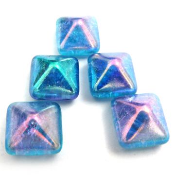 Crystal Pyramid: Turquoise Purple (set of 5)