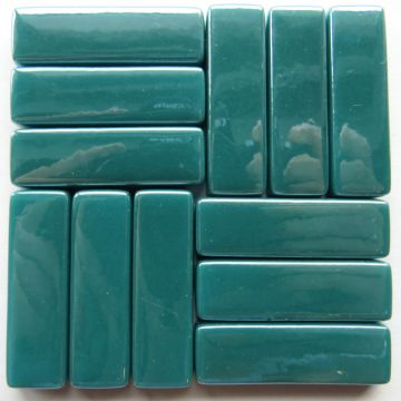 Rectangle Iridised Deep Teal 016P