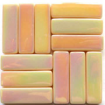 Rectangle Iridised Apricot 102P (disc)