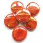 XL Orange Opalescent: set of 6