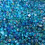 Fused Millefiori: Turquoise 7-13mm