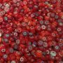 Fused Millefiori: Red 7-13mm